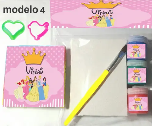Kit Massinha e Pintura-princesas