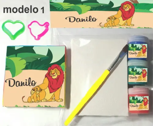 Kit Massinha e Pintura-rei Leão