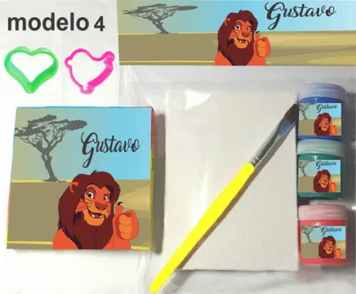 Kit Massinha e Pintura-rei Leão