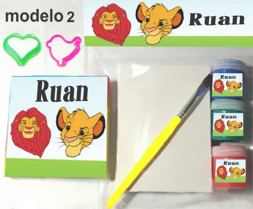 Kit Massinha e Pintura-rei Leão