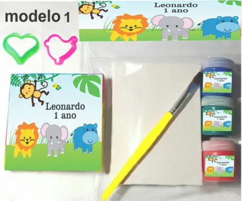 Kit Massinha e Pintura-safari
