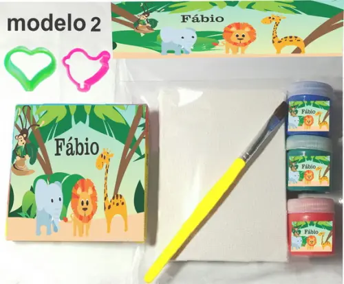 Kit Massinha e Pintura-safari