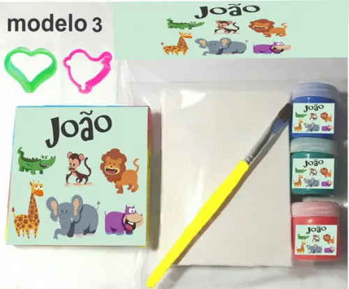 Kit Massinha e Pintura-safari