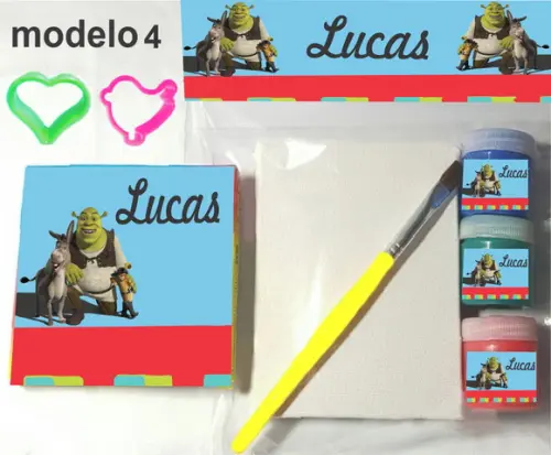 Kit Massinha e Pintura-shrek