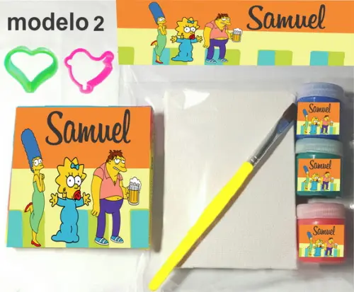 Kit Massinha e Pintura-simpson