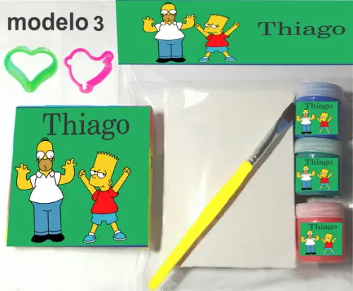 Kit Massinha e Pintura-simpson