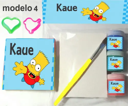 Kit Massinha e Pintura-simpson