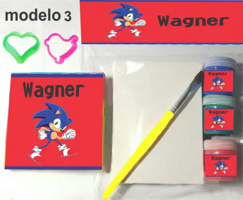 Kit Massinha e Pintura-sonic