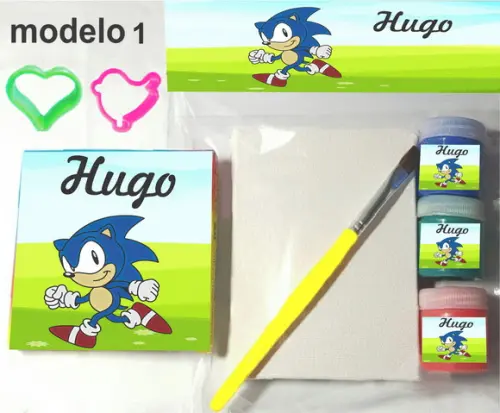 Kit Massinha e Pintura-sonic