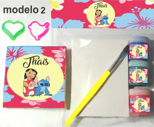 Kit Massinha e Pintura-stitch e Lilo