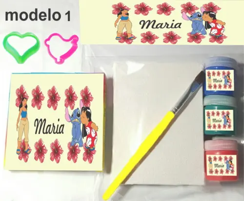 Kit Massinha e Pintura-stitch e Lilo