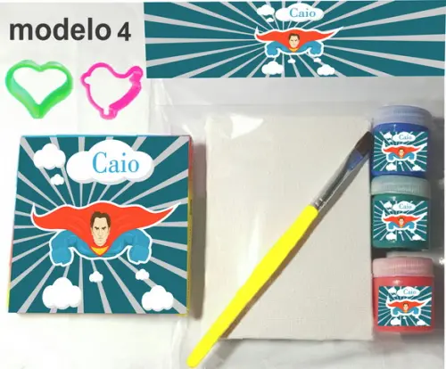 Kit Massinha e Pintura-super Heroi