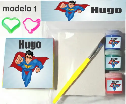 Kit Massinha e Pintura-super Heroi