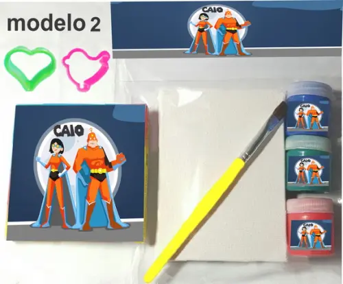 Kit Massinha e Pintura-super Heroi