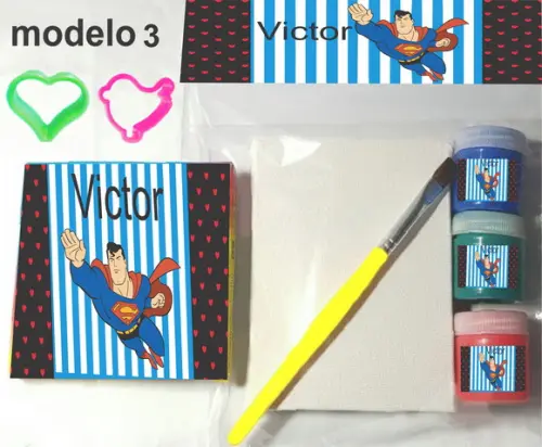Kit Massinha e Pintura-super Homem
