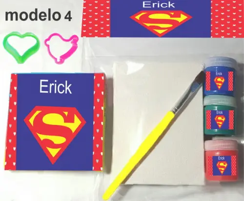 Kit Massinha e Pintura-super Homem