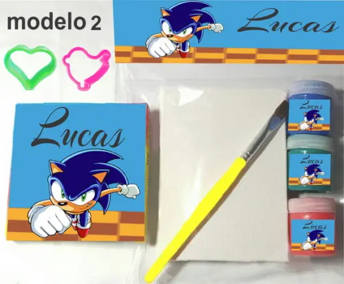 Kit Massinha e Pintura-sonic