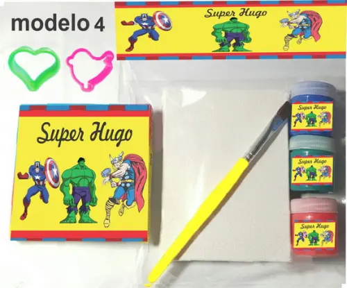 Kit Massinha e Pintura-vingadores