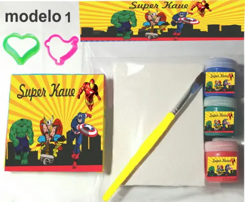 Kit Massinha e Pintura-vingadores