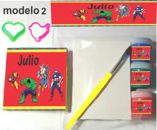Kit Massinha e Pintura-vingadores