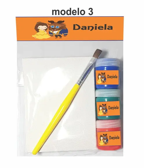 Kit pintura-Bela e a Fera