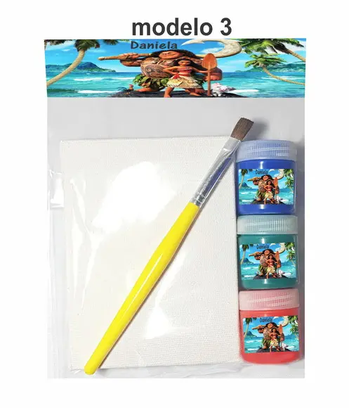 Kit pintura-Moana e Mauí