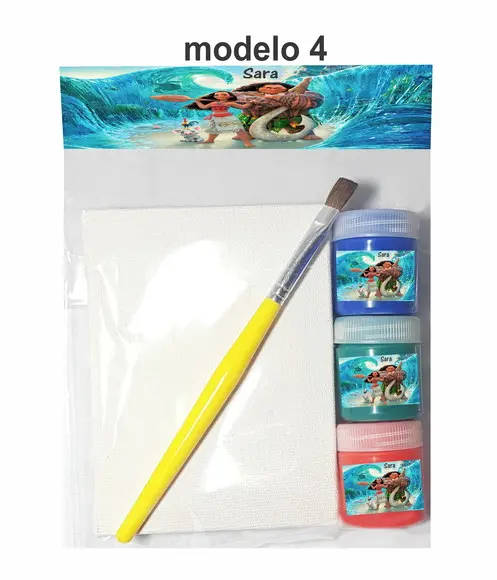 Kit pintura-Moana e Mauí