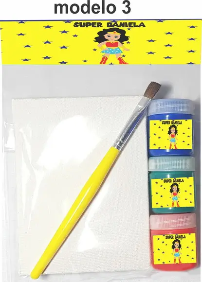 Kit Pintura-mulher Maravilha