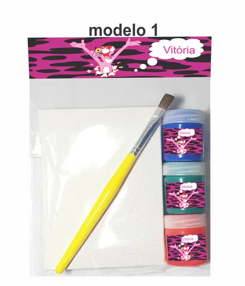Kit Pintura-pantera Cor de Rosa