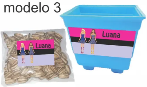 Kit Vaso e Semente-barbie