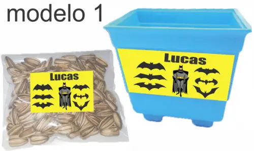 Kit Vaso e Semente-batman