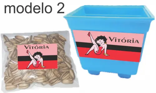 Kit Vaso e Semente-betty Boop