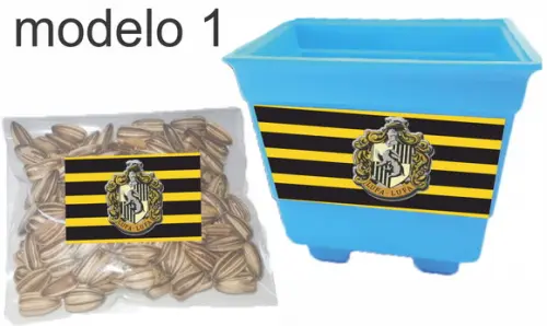 Kit Vaso e Semente-brasões Hogwarts