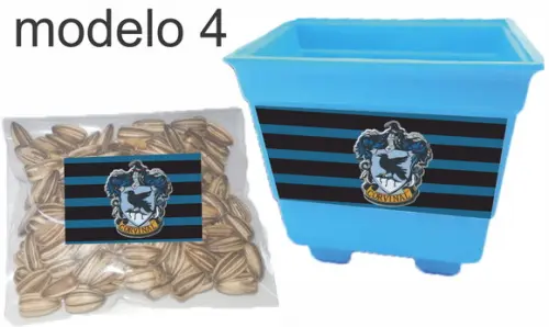 Kit Vaso e Semente-brasões Hogwarts