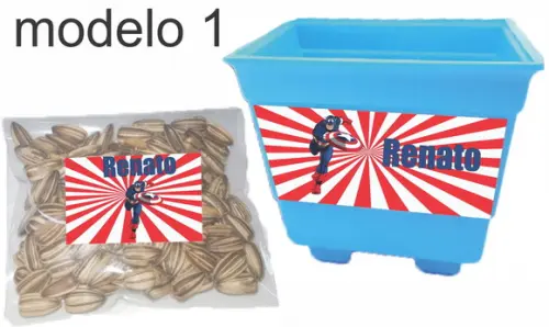 Kit Vaso e Semente-capitão America