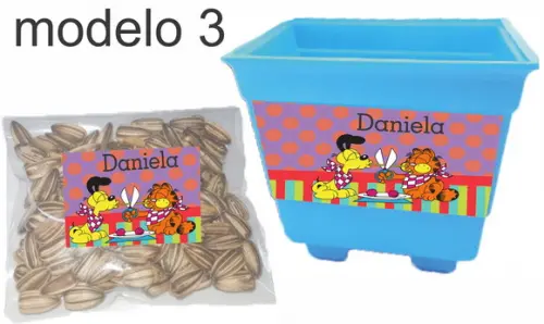 Kit Vaso e Semente-garfield