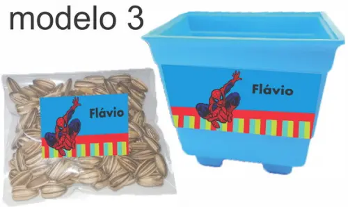 Kit Vaso e Semente-homem Aranha