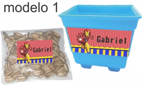 Kit Vaso e Semente-homem de Ferro