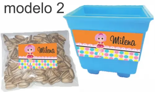 Kit Vaso e Semente-lalaloopsy