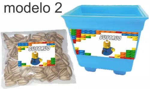 Kit Vaso e Semente-lego
