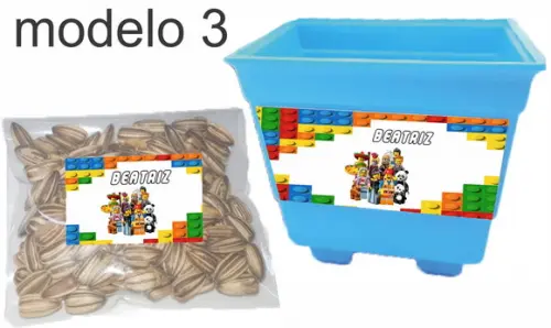 Kit Vaso e Semente-lego