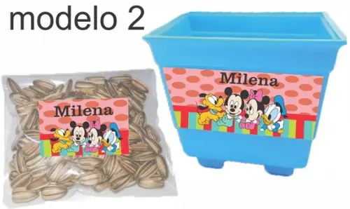 Kit Vaso e Semente-mickey Baby