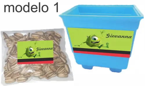 Kit Vaso e Semente-mike Wazowski