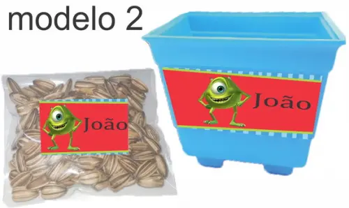 Kit Vaso e Semente-mike Wazowski