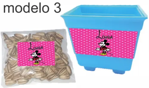 Kit Vaso e Semente-minnie