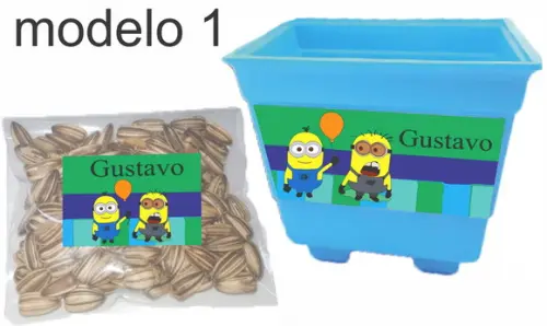 Kit Vaso e Semente-minions
