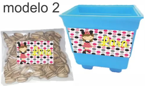 Kit Vaso e Semente-minnie