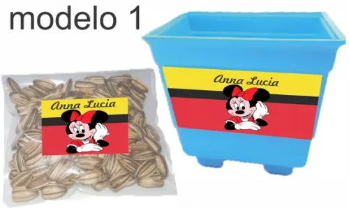 Kit Vaso e Semente-minnie