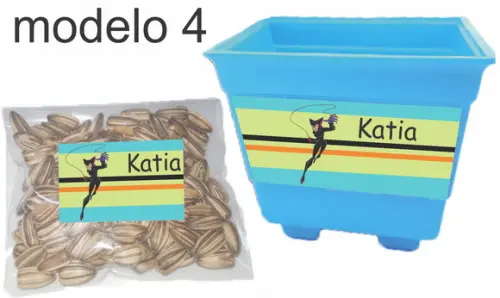 Kit Vaso e Semente-mulher Gato