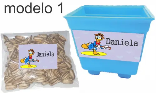 Kit Vaso e Semente-pato Donald